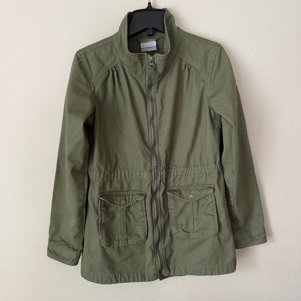 Olive Green Columbia Kids Spring Jacket